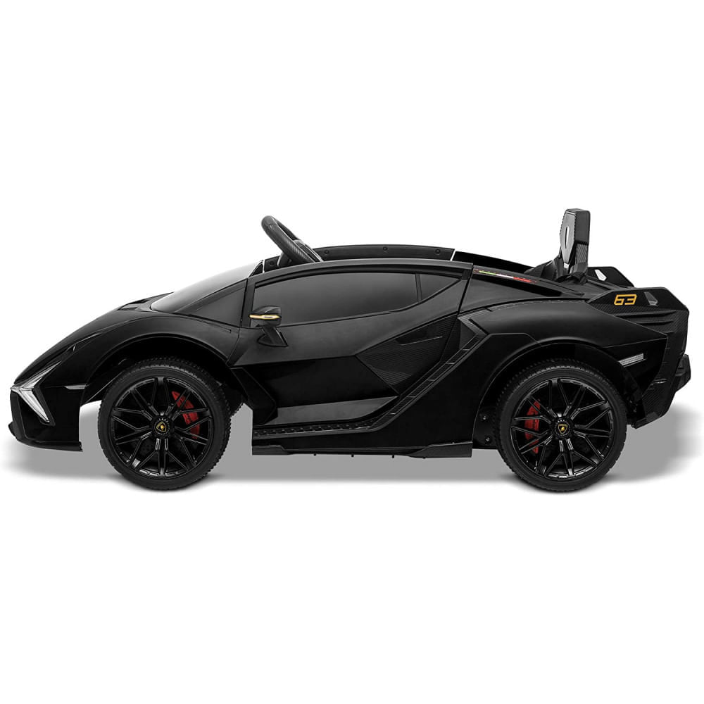 Kidzone Kids Electric Ride On 12V Licensed Lamborghini Sian Roadster ...