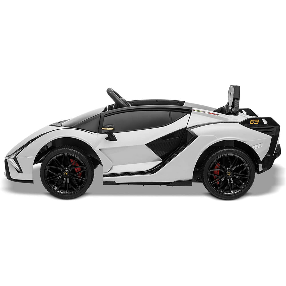 Kidzone Kids Electric Ride On 12V Licensed Lamborghini Sian Roadster ...