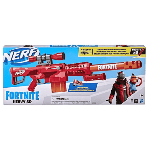 Nerf Fortnite Heavy SR com 6 Dardos 8+ F0929 Hasbro