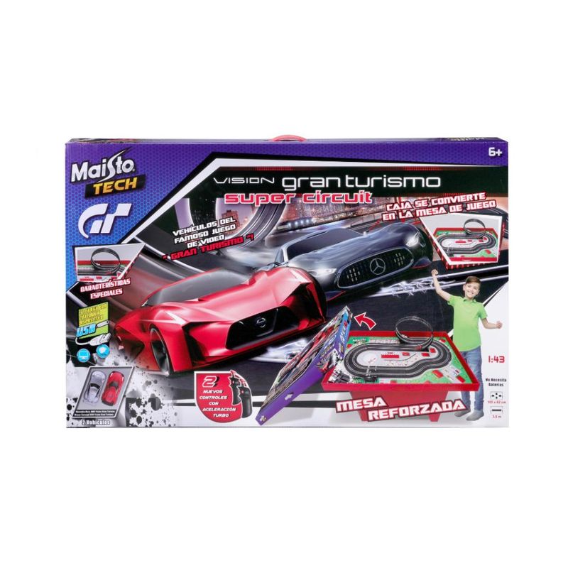 Pista-de-Percurso---Super-Circuit---Slot-Car-Table---Gran-Turismo---Maisto-1