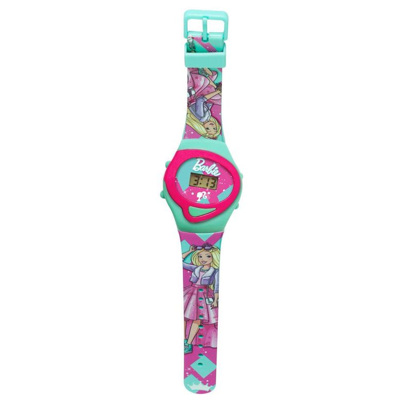 Relogio-Infantil-com-Cofrinho---Fun---Barbie---Rosa-0