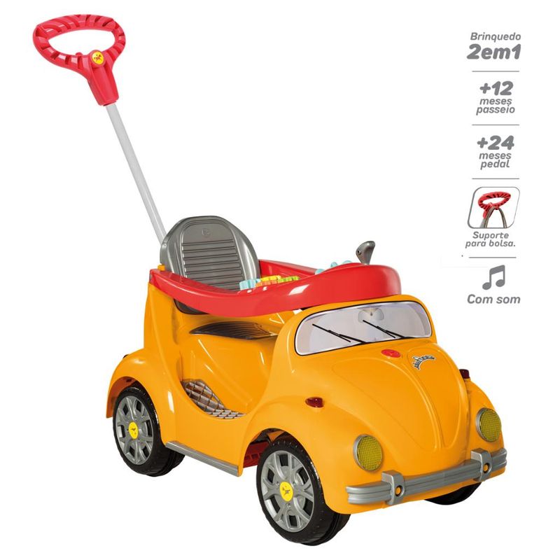 Carrinho-Infantil-com-Acessorios---Fouks---Amarelo---Calesita-1