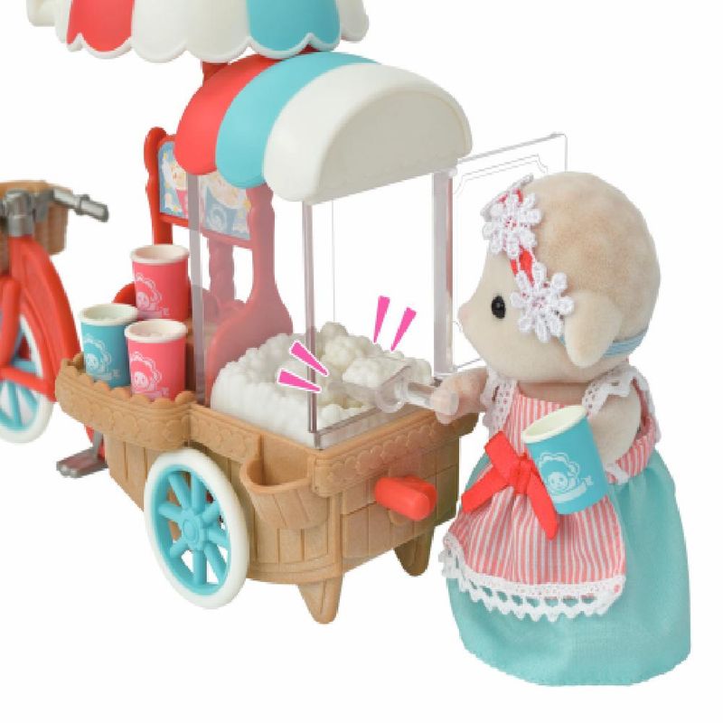 Sylvanian-Families---Triciclo-Delivery-de-Pipoca---Mamae-Ovelha---Epoch-4