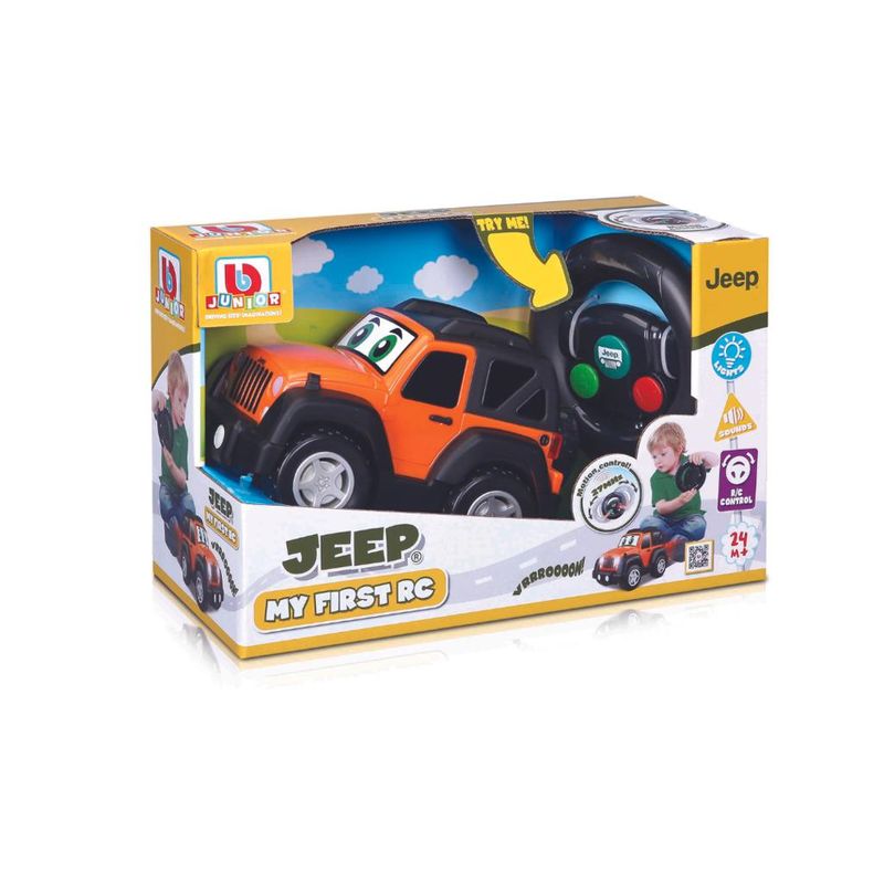 Carrinho-de-Controle-Remoto---My-First-RC---Jeep---Bburago---Laranja-0