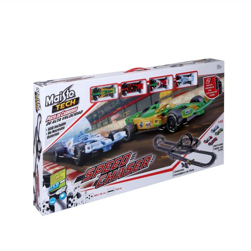 Pista-de-Percurso---Pista-Slot-Car---Speed-Chaser---Champion-F1---Maisto-0