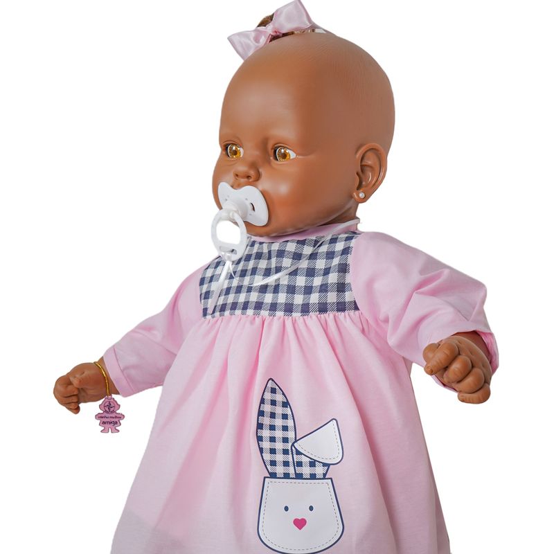 Boneca---Meu-Bebe-Negro---Vestido-Rosa---Estrela-2