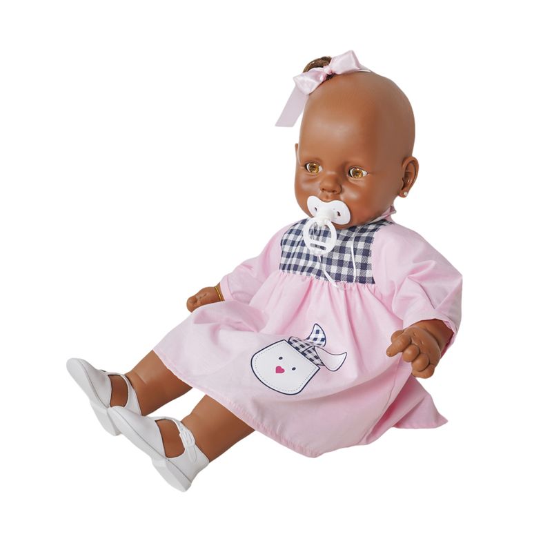 Boneca---Meu-Bebe-Negro---Vestido-Rosa---Estrela-3
