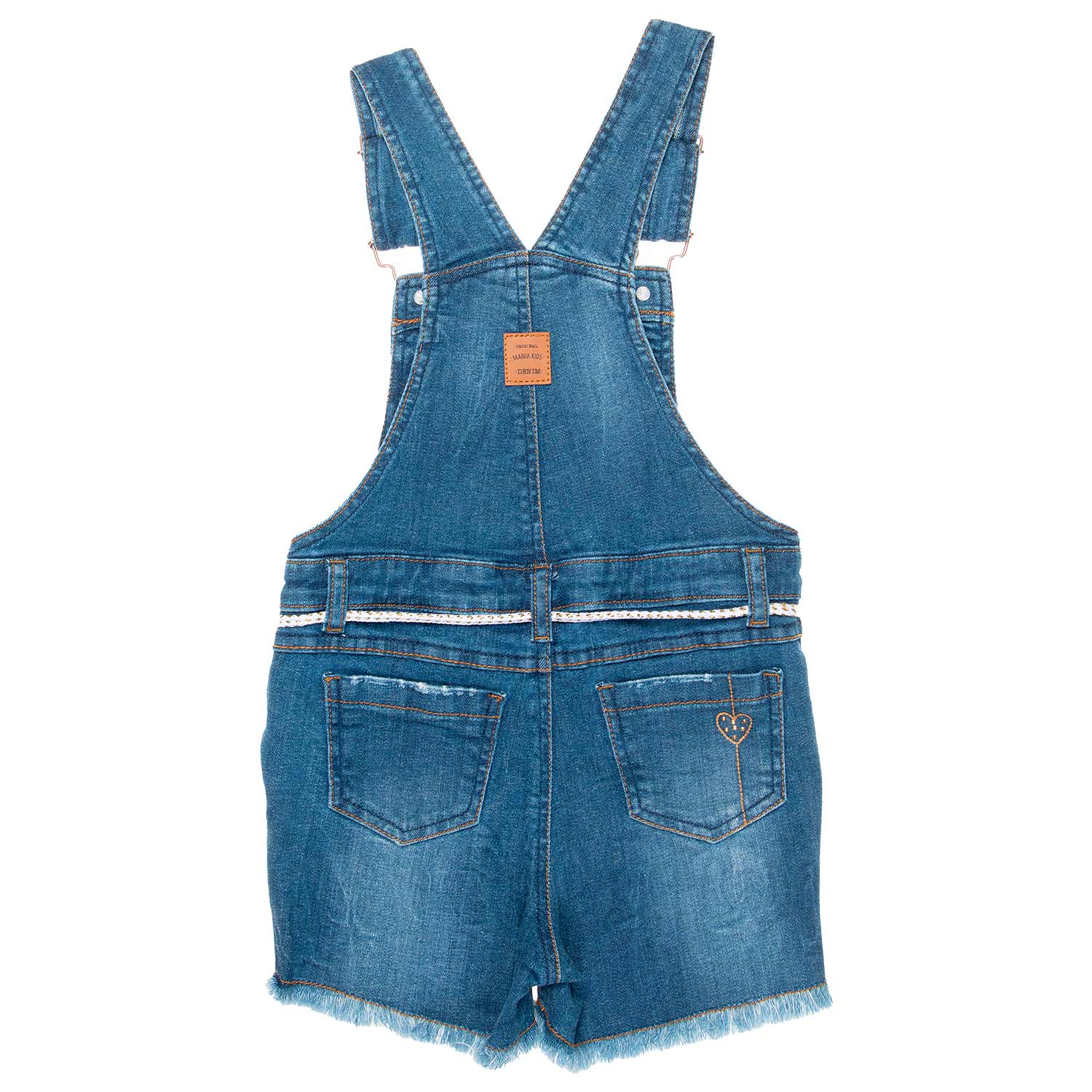 Jardineira Jeans Infantil Feminina Mania Kids Ri Happy