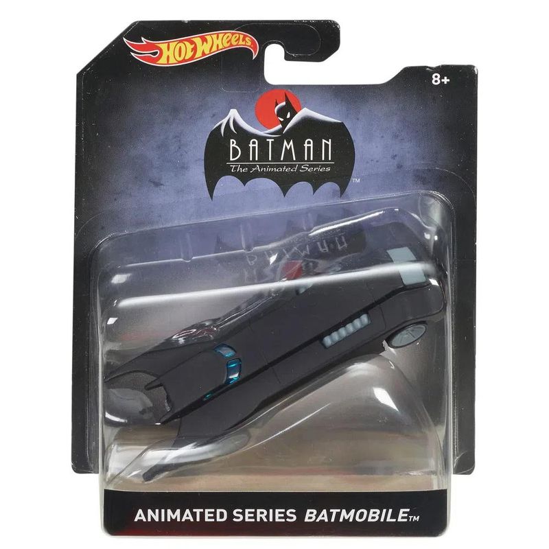 EXCLUSIVO Carrinho - Hot Wheels - DC Comics - Batman - Batmóvel - Preto  Detalhe Azul - Mattel