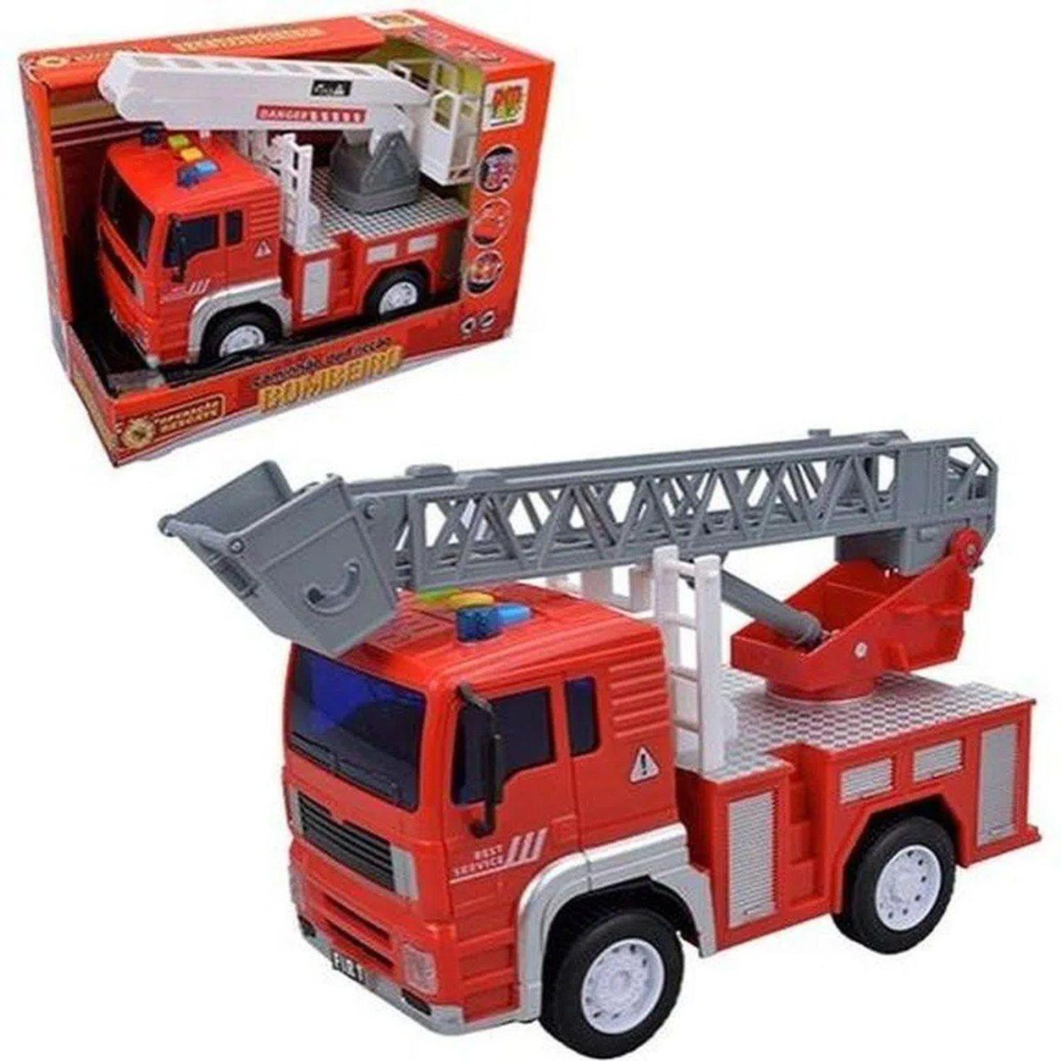 Carro Fricção Bombeiro 4×4 Maluco – DM Toys