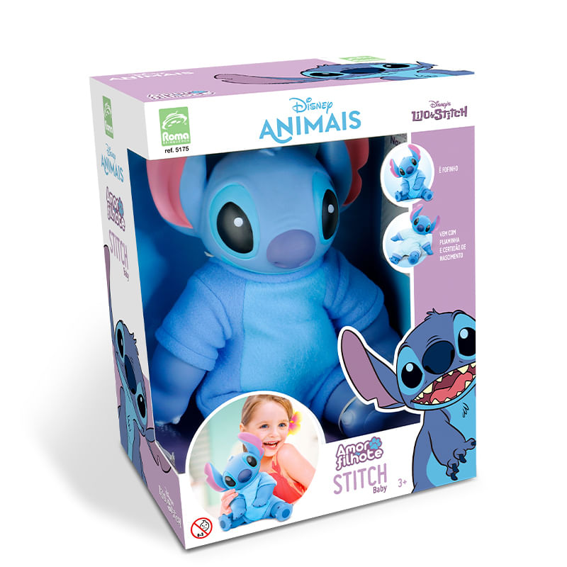 Boneco-de-Vinil---Disney-Animais---Amor-De-Filhote---Stitch-Baby---Roma-Jensen-1