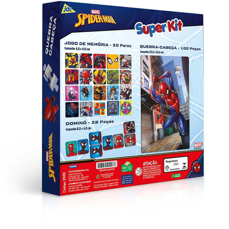 Conjunto-de-Jogos---Disney---Marvel---Homem-Aranha---3-Jogos---Jak---Toyster-1