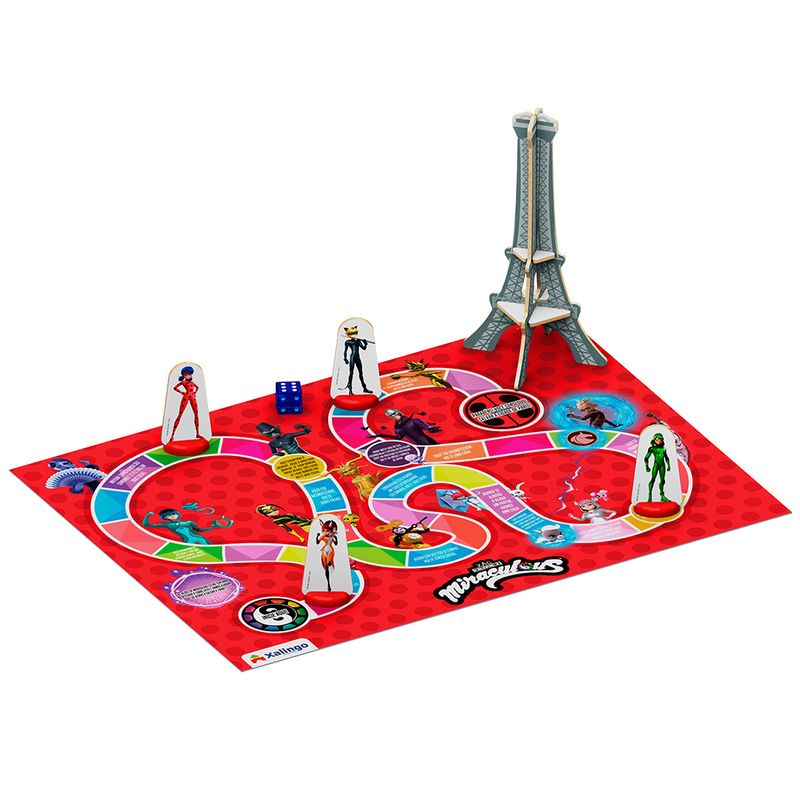 Jogo-de-Tabuleiro-com-Torre-Eiffel---3D---Ladybug---Xalingo-0