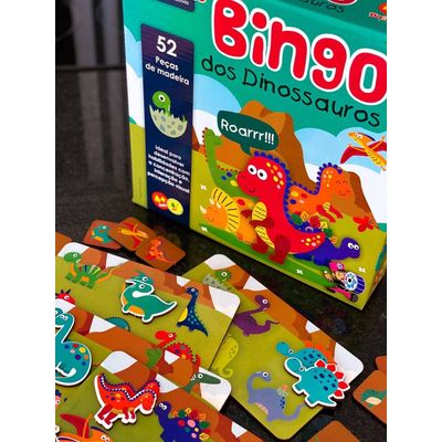Jogo Bingo dos Dinossauros - ENGENHA KIDS - Produtos e acessórios