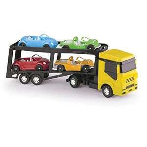 Caminhão Brinquedo Infantil Cegonha 4 Carrinhos Cegonheira