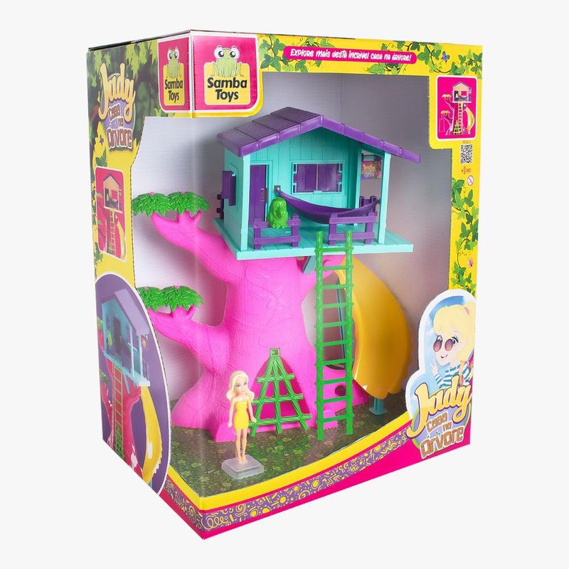 Playset-com-Mini-Figura---Judy-Casa-na-Arvore---Samba-Toys-2