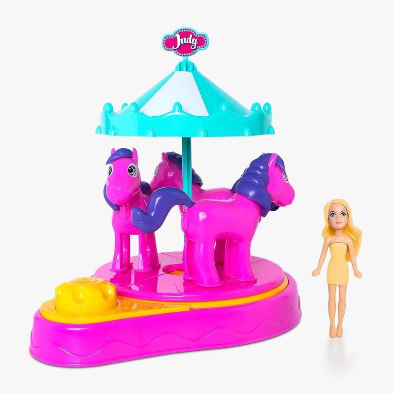 Playset-com-Mini-Figura---Parque-da-Judy---Carrossel---Samba-Toys-0