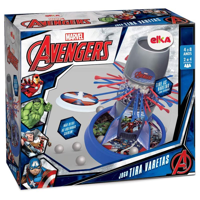 Jogo-Tira-Varetas---Marvel---Avengers---Com-Bolinhas---2-a-4-Jogadores---Elka-2