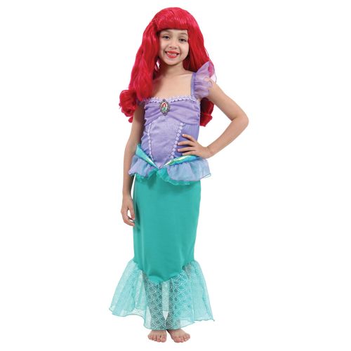 Fantasia Ariel Infantil Luxo - Disney Princesas