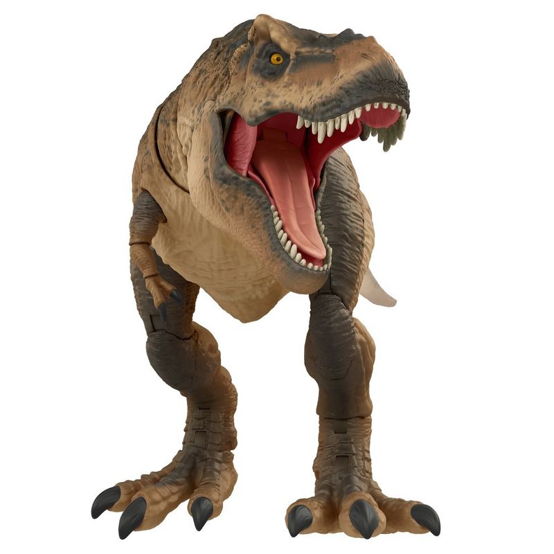 Figura-Articulada---Jurassic-World---T-Rex---Marrom---Mattel-1