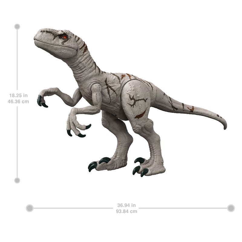 Figura-de-Acao---Jurassic-World---Dominion---Atrociraptor---Super-Colossal---Branco---Mattel-2