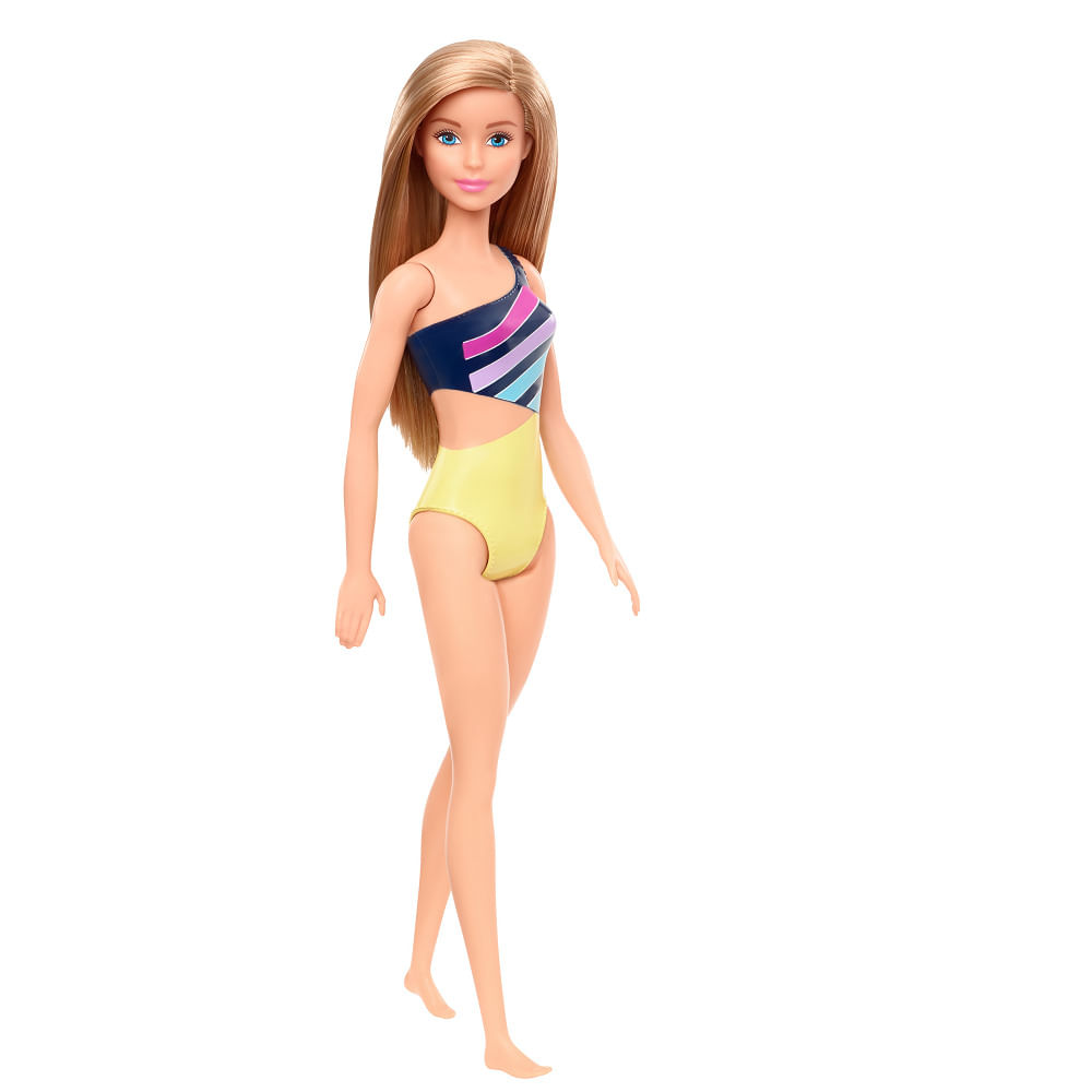 Boneca Articulada - Barbie - Fashionista - Loira - Roupa Rock com Saia de  Oncinha - Mattel