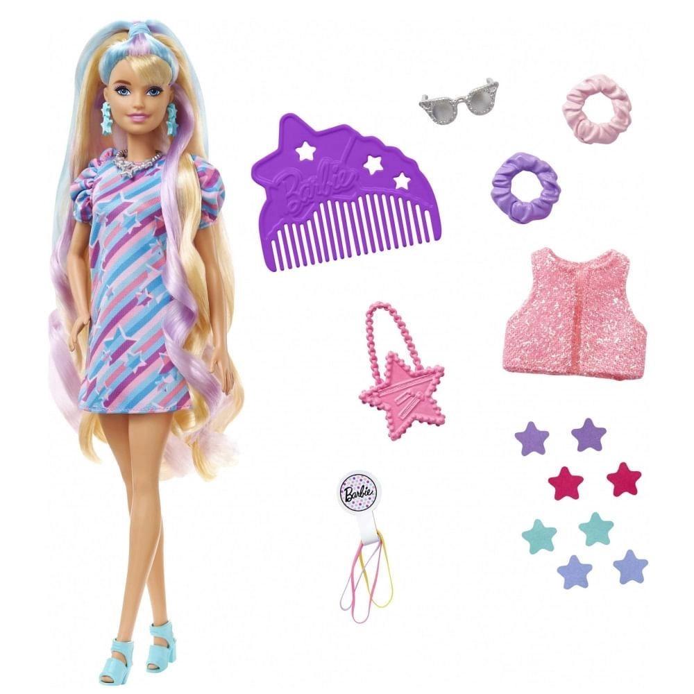 Barbie Boneca feita para se movimentar com 22 articulações flexíveis e rabo  de cavalo longo loiro vestindo roupas atléticas para crianças de 3 a 7 anos  de idade, Multicolorido : : Brinquedos