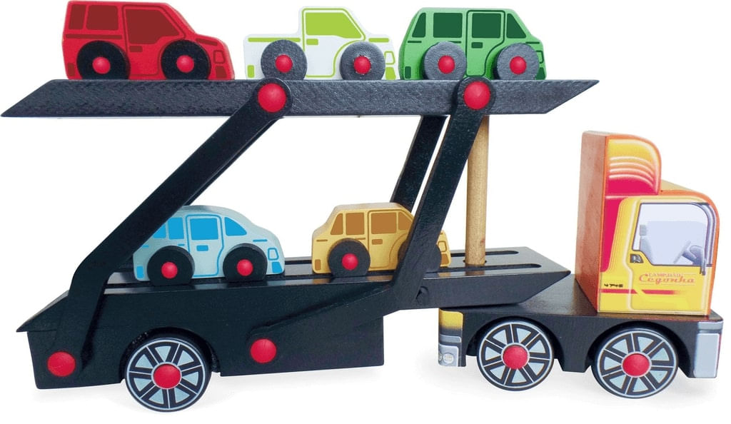 Caminhão Carreta Carga de Madeira Brinquedo Infantil - Ri Happy