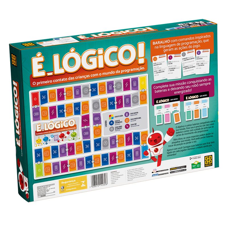 Jogo Educativo de Raciocínio Lógico Cor e Sentido - Total Bag - Leve Seu  Produto Com Estilo