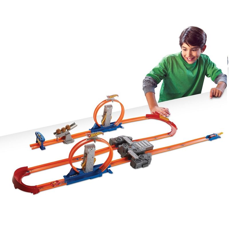 Pista Hot Wheels Track Set Anti-Gravidade 760cm Challenge Multikids - BR069  - lojamultikids