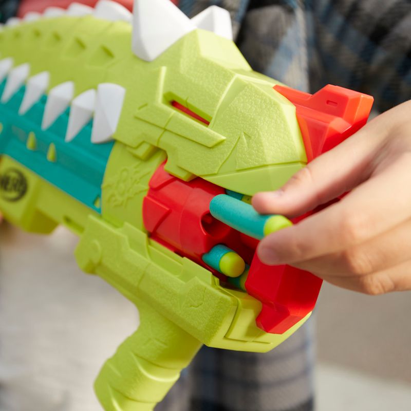 nerf lançador dinossauro