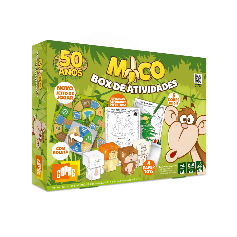 Box de Atividades Mico 50 Anos - Copag - Ri Happy