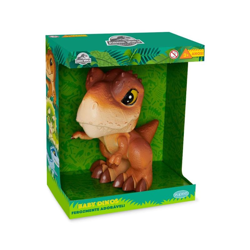 Figura-Articulada---Jurassic-World---Dinossauro-Baby---T-Rex---Laranja---26-Cm---Pupee-2