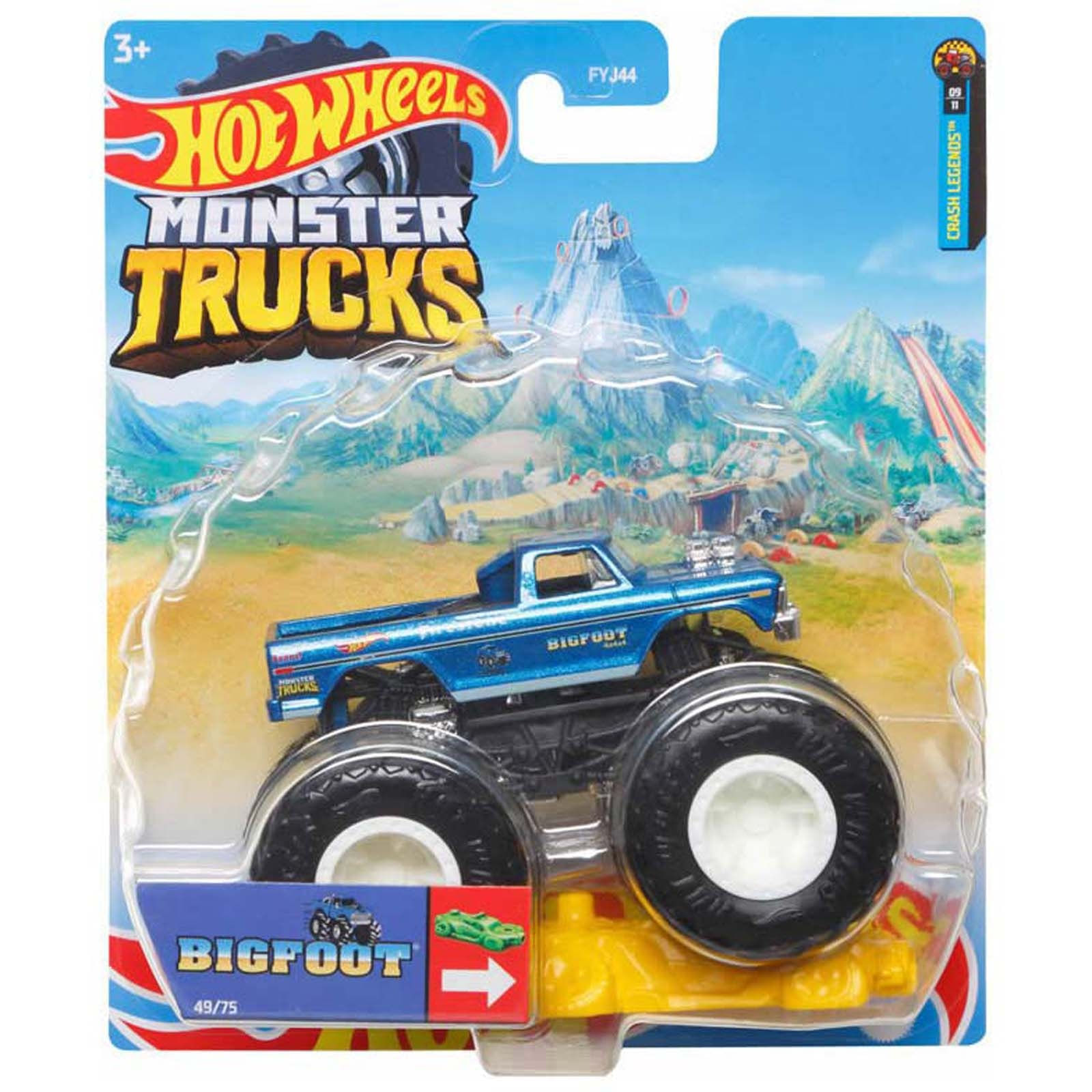 Hot Wheels - 1:64 - Bigfoot - Monster Trucks - HHN73 - Ri Happy