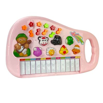 Piano Infantil Rosa Teclado Musical Com Sons De Bichinhos Bichos Animais  Pianinho Tecladinho Bebê Presente Menina - Ri Happy