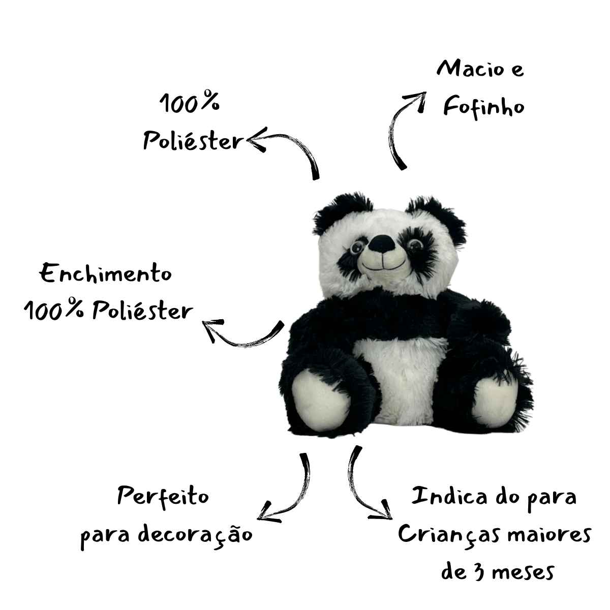 Feelyou Tapeçaria infantil de panda com desenho de urso panda