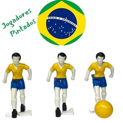 Jogo Futebol Botão Club Brasil x Argentina Original Gulliver