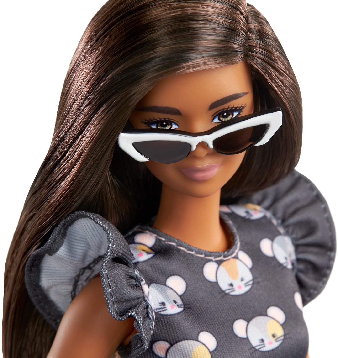 Boneca Barbie Fashionista - Morena - Vestido Preto - Mattel Copy - Ri Happy