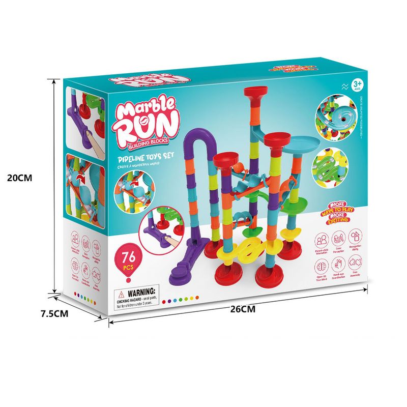 Jogo-de-Montar---Marble-Run-Race-Set---76-Pecas---Multikids-0