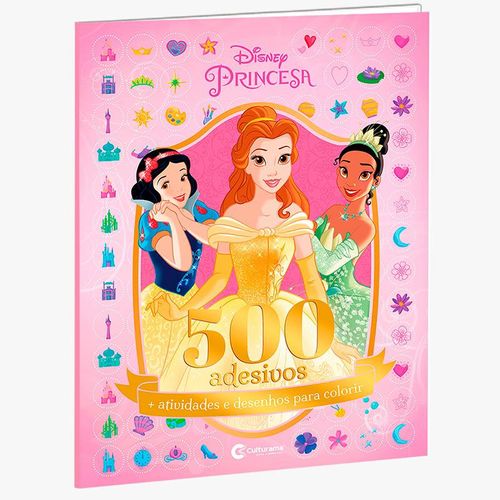 Livro de Adesivos - Disney - Princesas - 500 Adesivos - Culturama