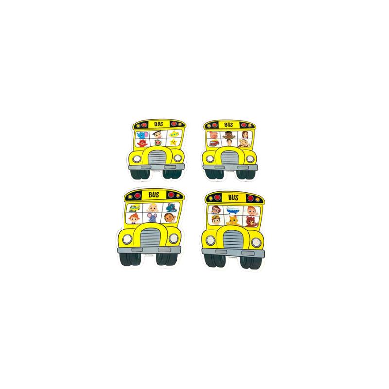 Conjunto-De-Pecas-De-Madeira---Jogo-De-Bingo-Infantil---Cocomelon---Onibus---Nig-Brinquedos-2