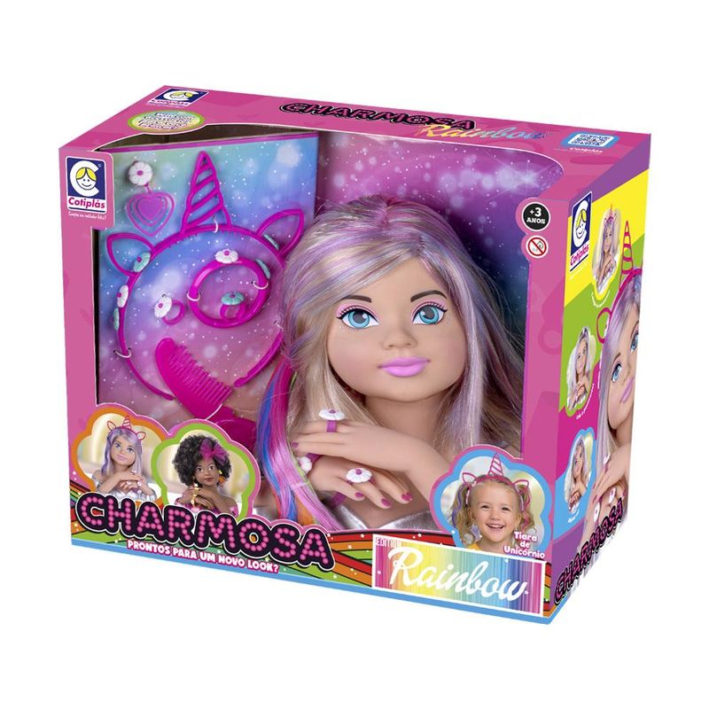 Boneca-Busto-e-Acessorios---Rainbow---Charmosa---Lilas---Cotiplas-1
