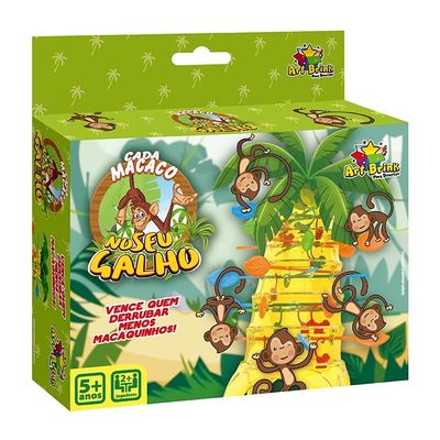 Jogo Tabuleiro Infantil Cada Macaco No Seu Galho Com Livro Oferta