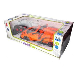 Brinquedo Infantil Carrinho Controle Remoto Sem Fio Laranja - Ri Happy