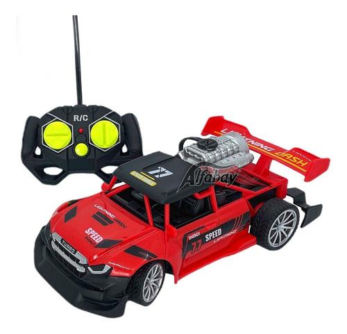 Carro Carrinho De Controle Remoto Com Luz De Led 7 Funções Vermelho - Ri  Happy