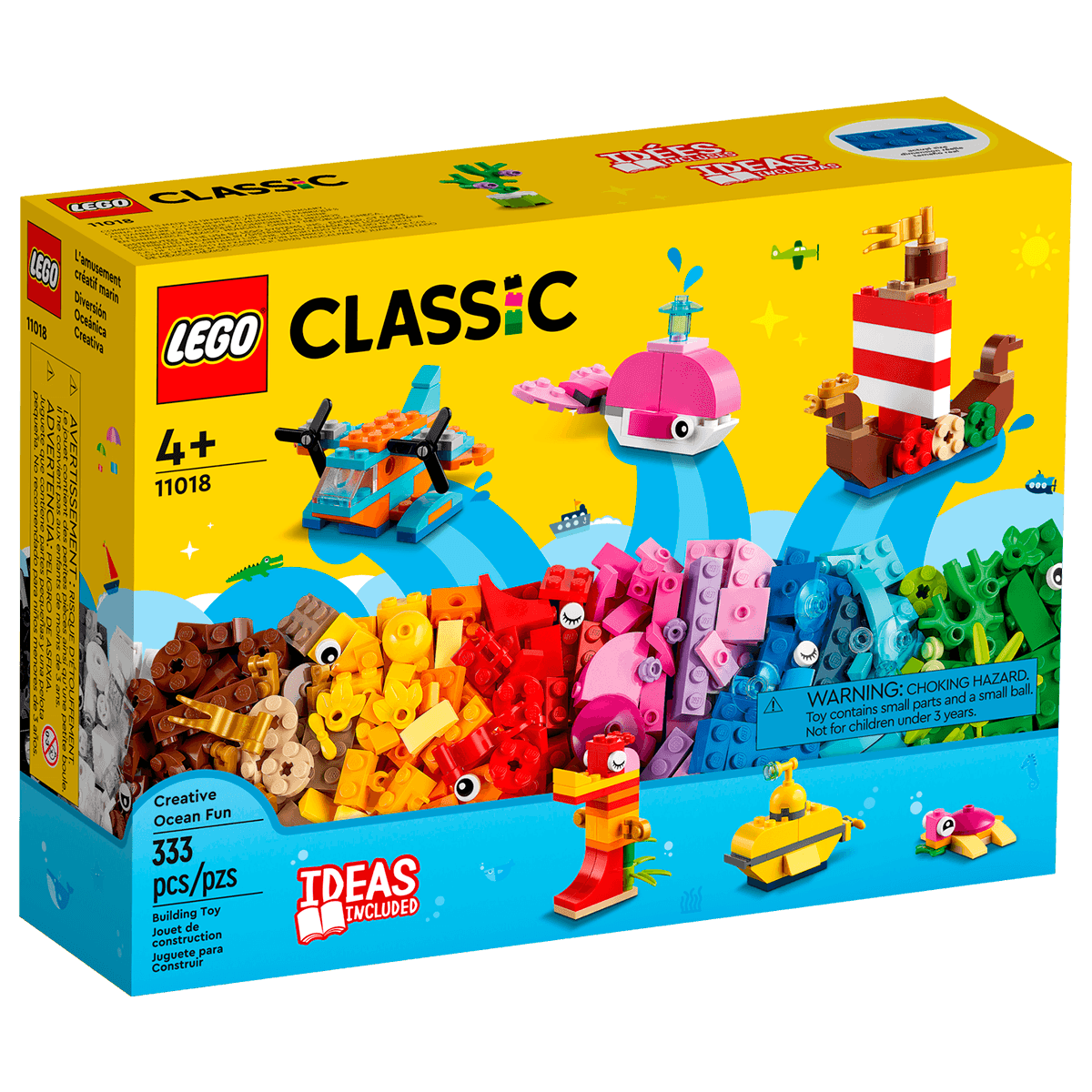 Blocos de Montar LEGO Classic Diversão Criativa no Oceano Ri Happy