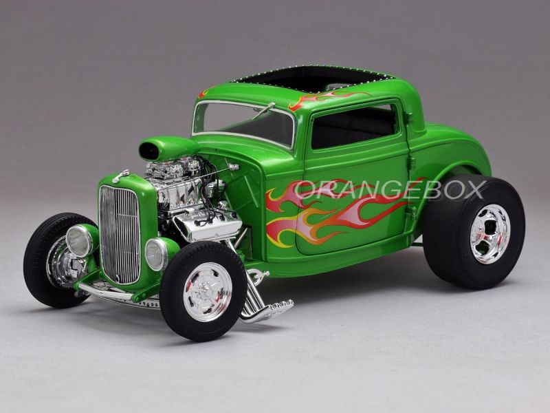 Ford 1932 3 Janelas Hot Rod Rat Fink Edição Limitada 1:18