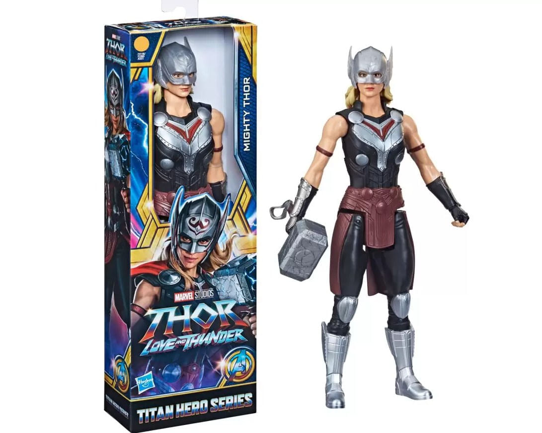 MARVEL THOR フィギュア 8個セット Figura Articulada Poderosa Thor - Titan Heroes - 30 cm - Hasbro