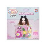 Conjunto-de-Artesanato---Paula-Stephania---Almofada-Rosa-para-Boneca---Estrela-0