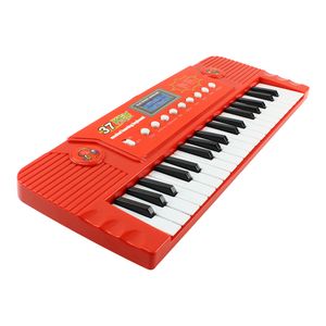 Piano Eletrônico Teclado Infantil Com Microfone Suporte Verde - Ri Happy